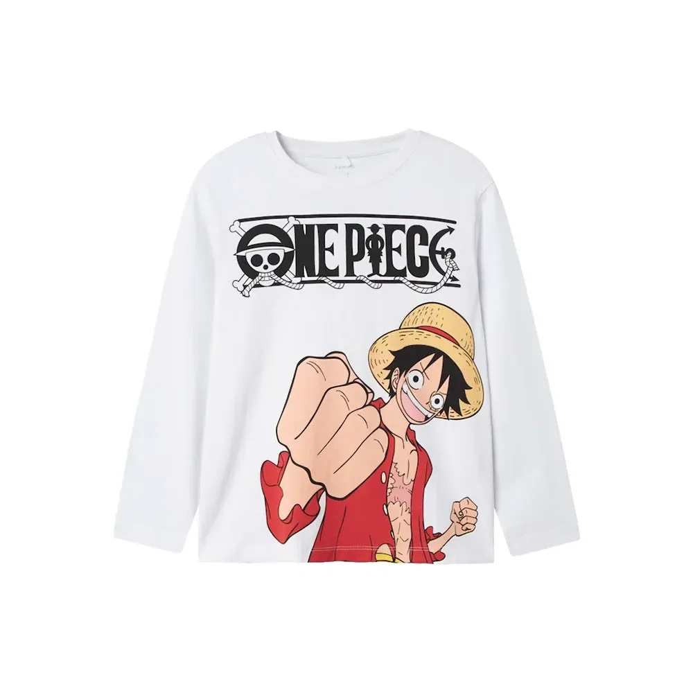 Футболка с длинным рукавом Ark One Piece Name It, белый