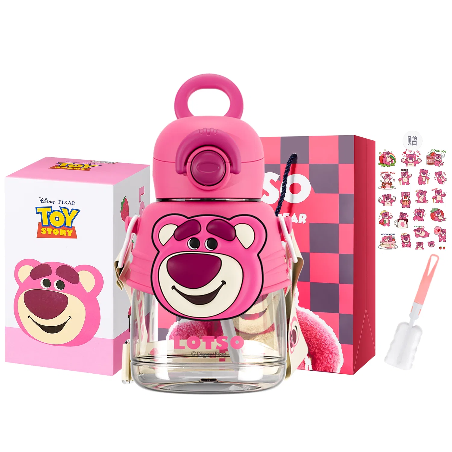 Детская кружка-непроливайка с трубочкой Alien Spin and Fun Straw Water Cup, Disney, Tritan, 750 мл, Черный — фото 2