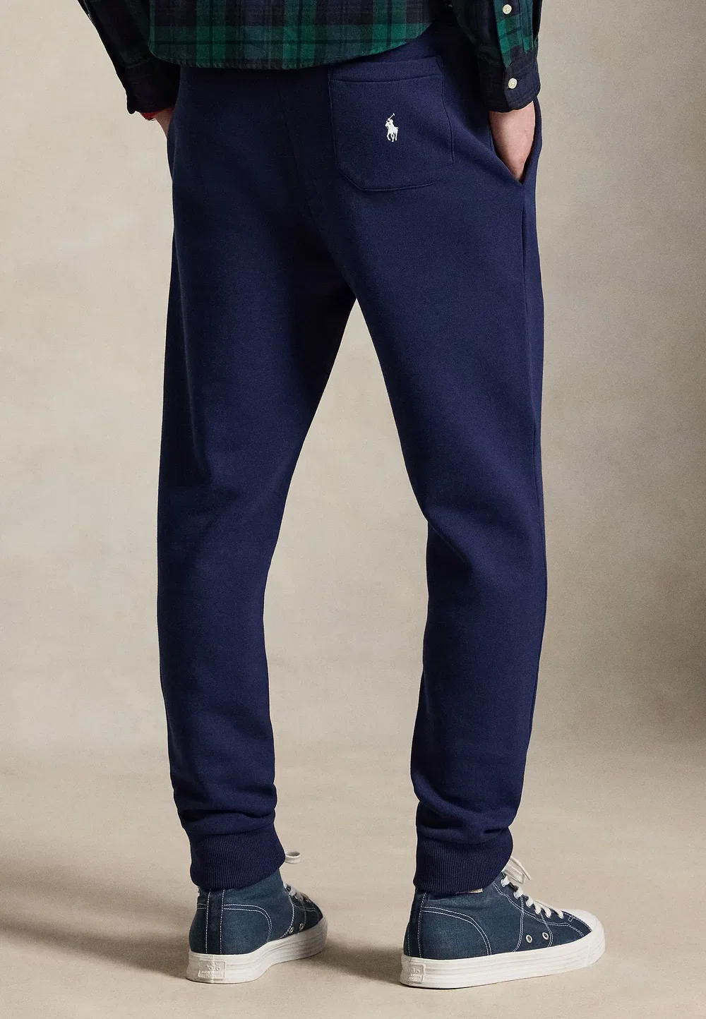 Спортивные брюки-джоггеры из флиса с логотипом - спортивные штаны Polo Ralph Lauren, Newport Navy — фото 3