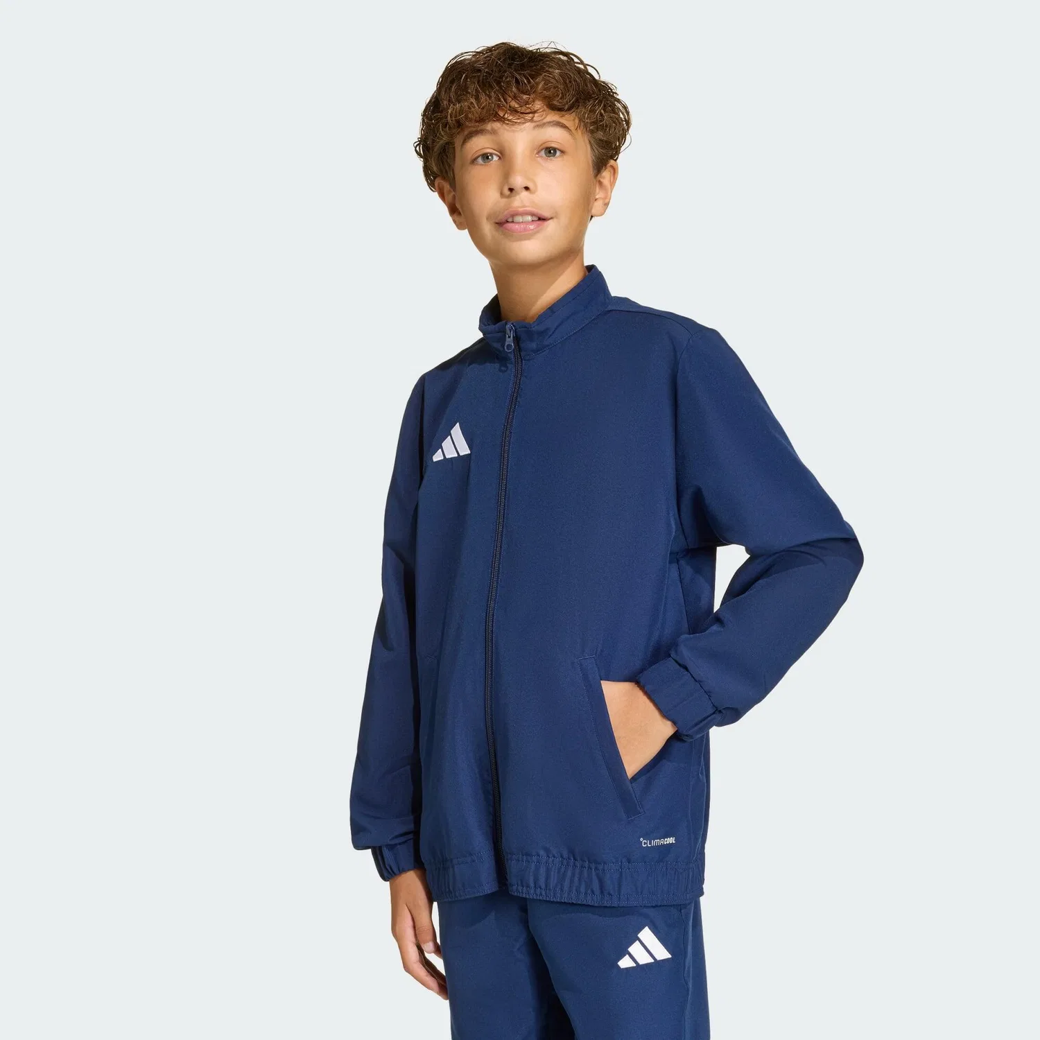 Детская куртка с длинным рукавом Entrada26 Kids Adidas, Navyblau Jeansblau