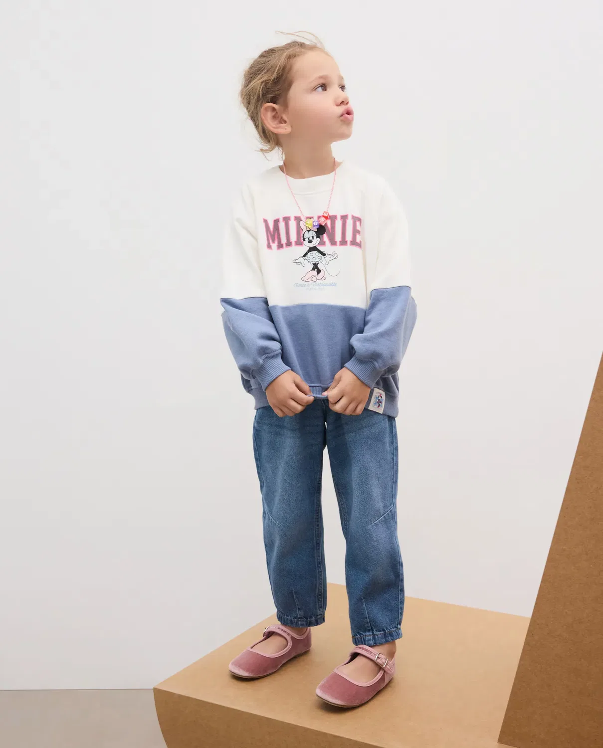 Детская худи для девочек с принтом MINNIE Kids El Corte Inglés, Multicolor