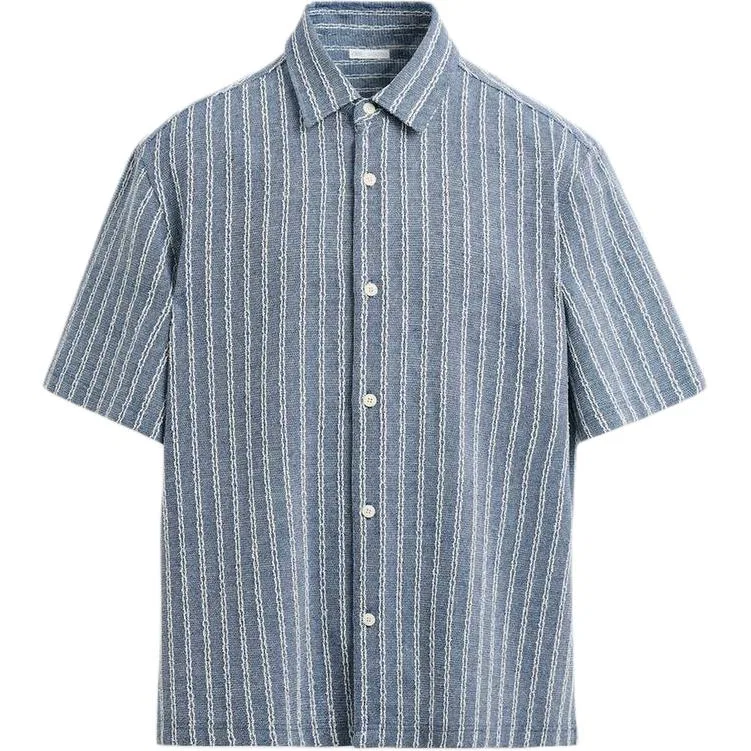 Мужская рубашка с воротником Light Blue ZARA, Light Blue