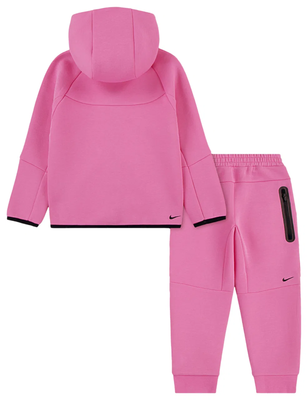 Детский спортивный костюм Tech Fleece Full-Zip Set Nike, цвет Playful Pink/Black — фото 2