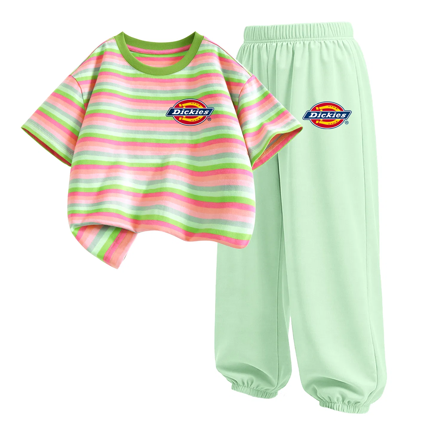 Детский спортивный комплект с принтом S Logo K Sweetheart Green и S Logo K Green Sweet Green Dickies