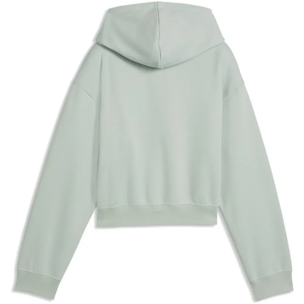 Худи Puma Essential 2 Color Nº1 Logo Short Length, зеленый — фото 4