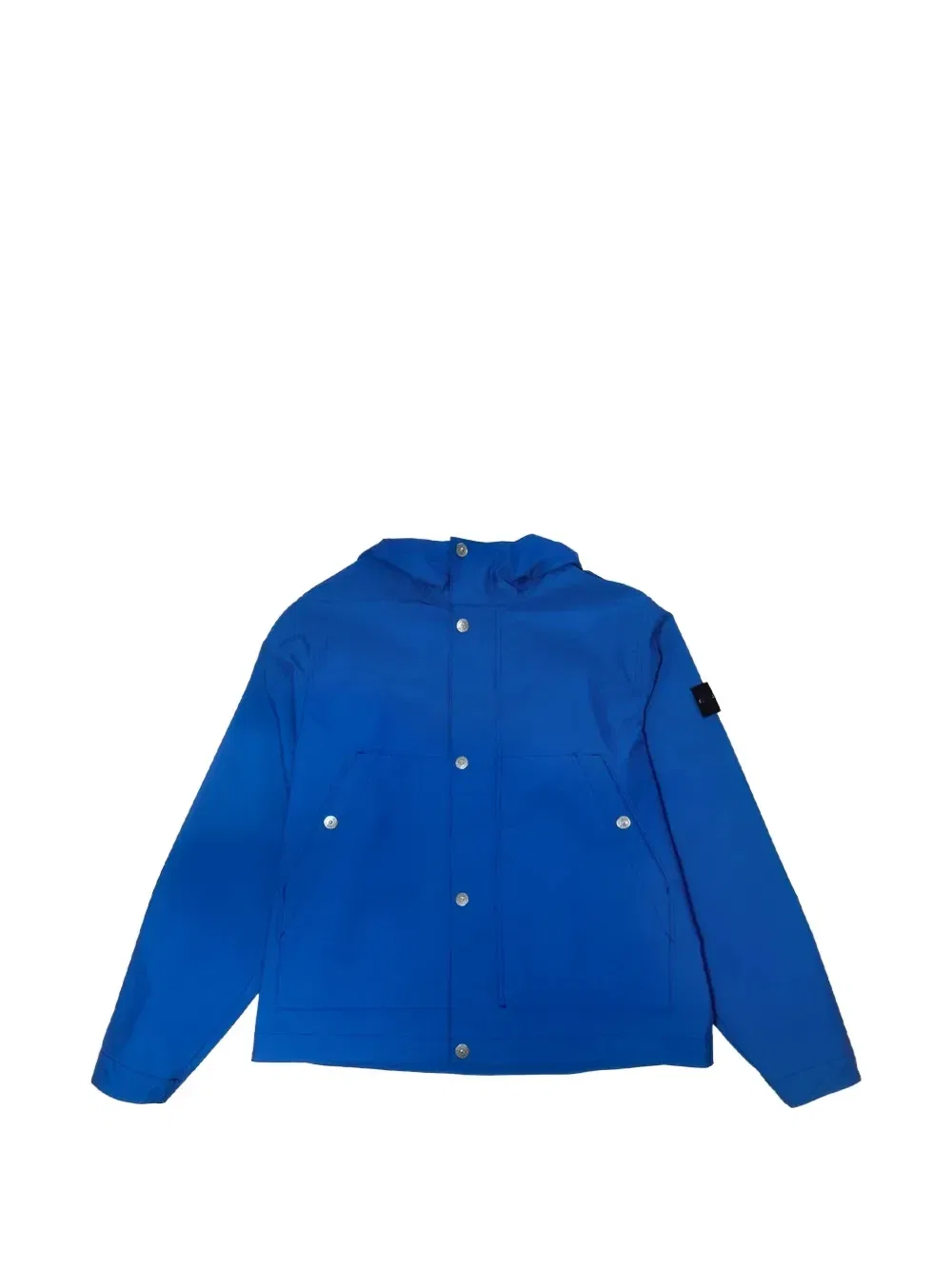 Куртка с капюшоном с нашивкой-логотипом Stone Island Junior, синий