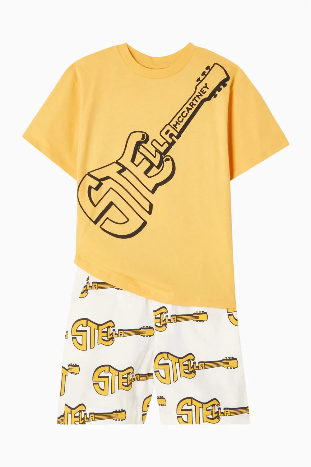 Шорты из футера с принтом Guitar Logo Stella McCartney — фото 2