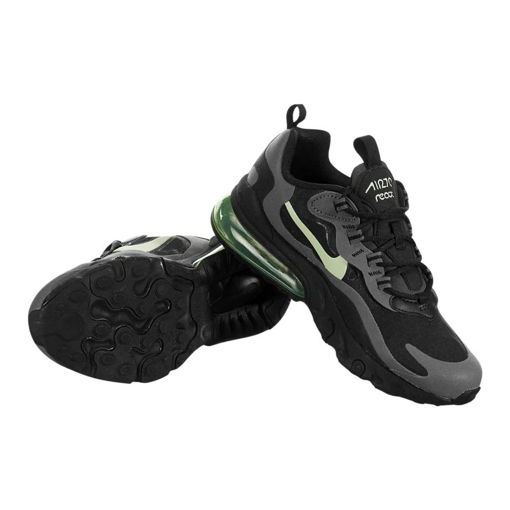 Детские кроссовки для мальчиков с шнуровкой NIKE Air Max 270, Black Barely Volt 008 — фото 3