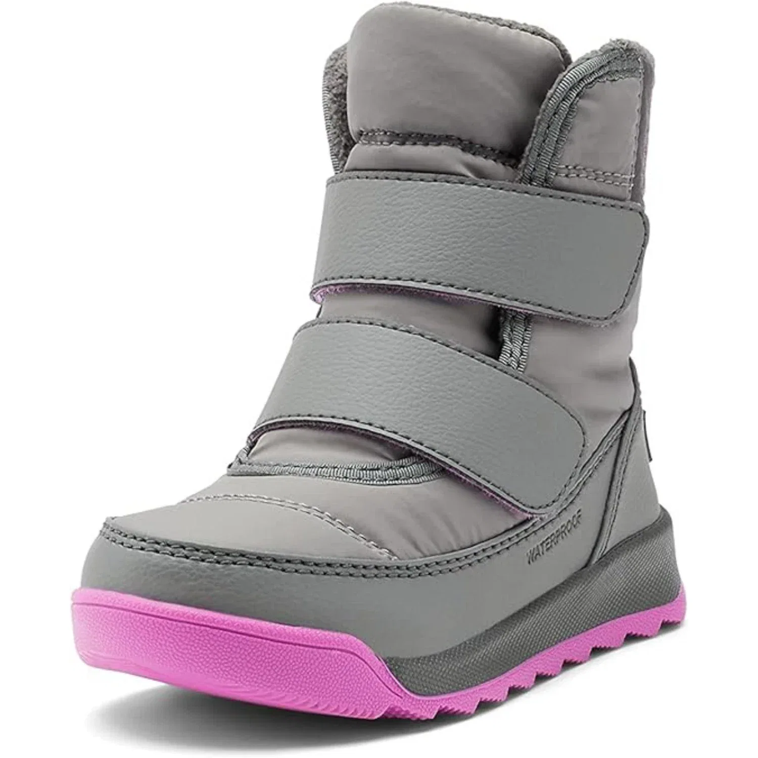 Детские зимние сапоги водонепроницаемые с ремешком Whitney II Strap Sorel, серый