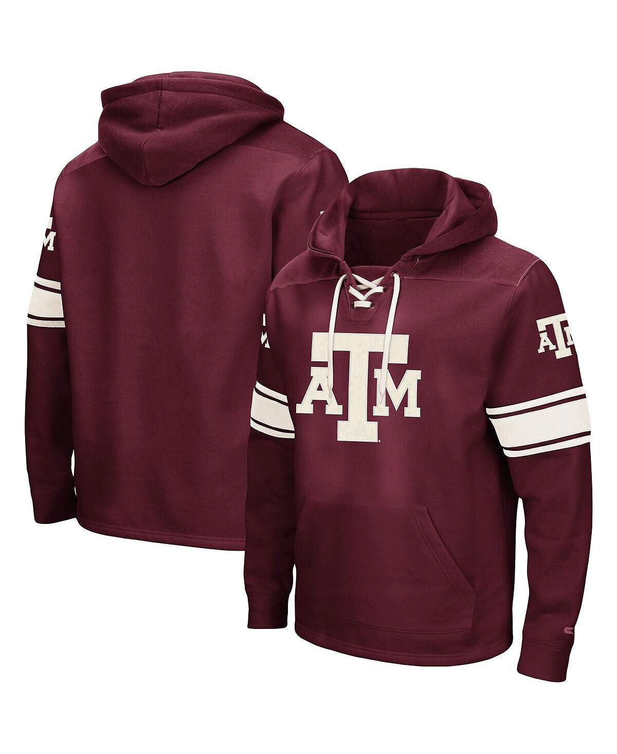 

Мужская худи maroon texas a&m aggies 2.0 со шнуровкой и логотипом Colosseum