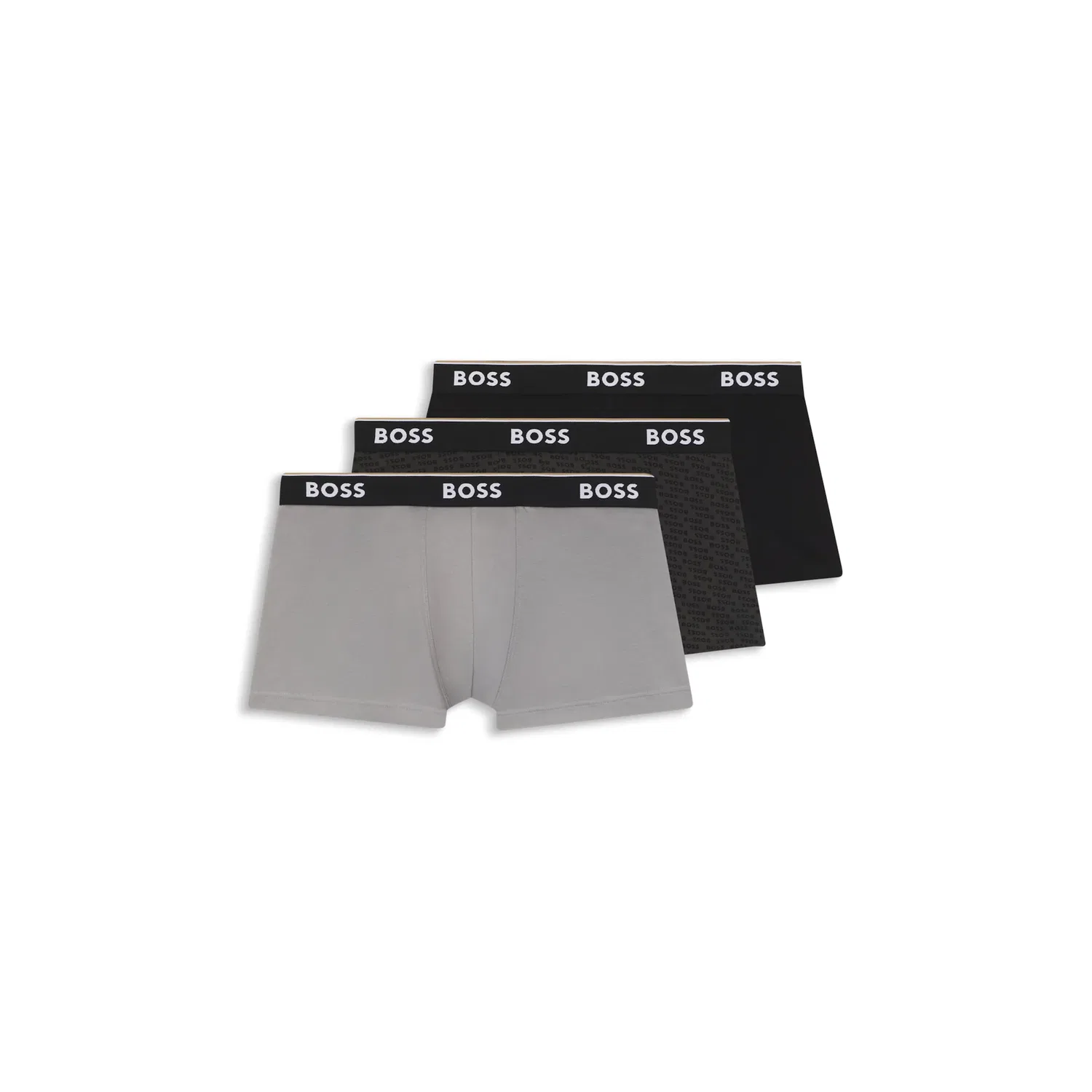 Мужские трусы с логотипом BOSS, Dark Grey