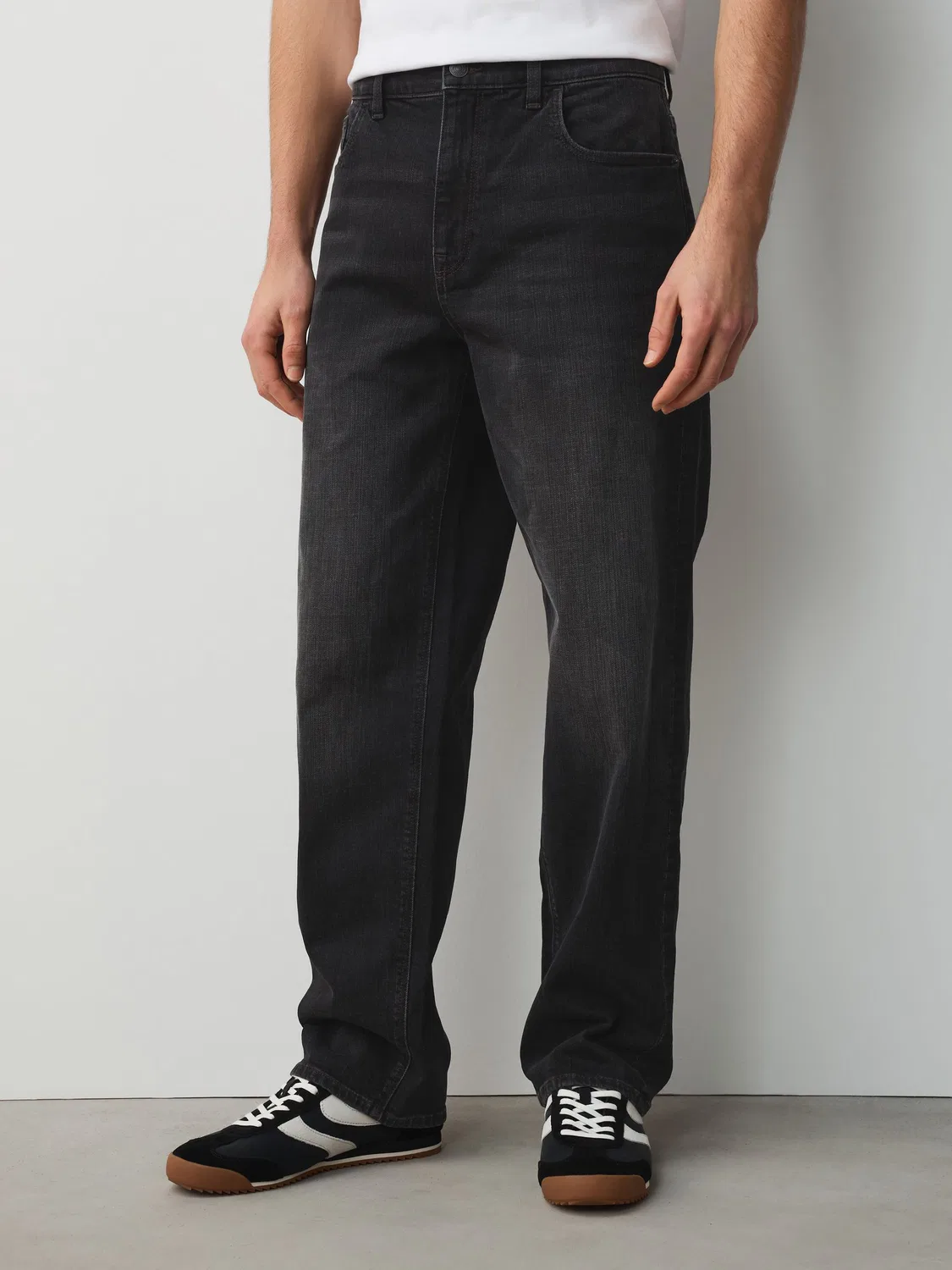Джинсы классические, Washed Black Crosshatch Next