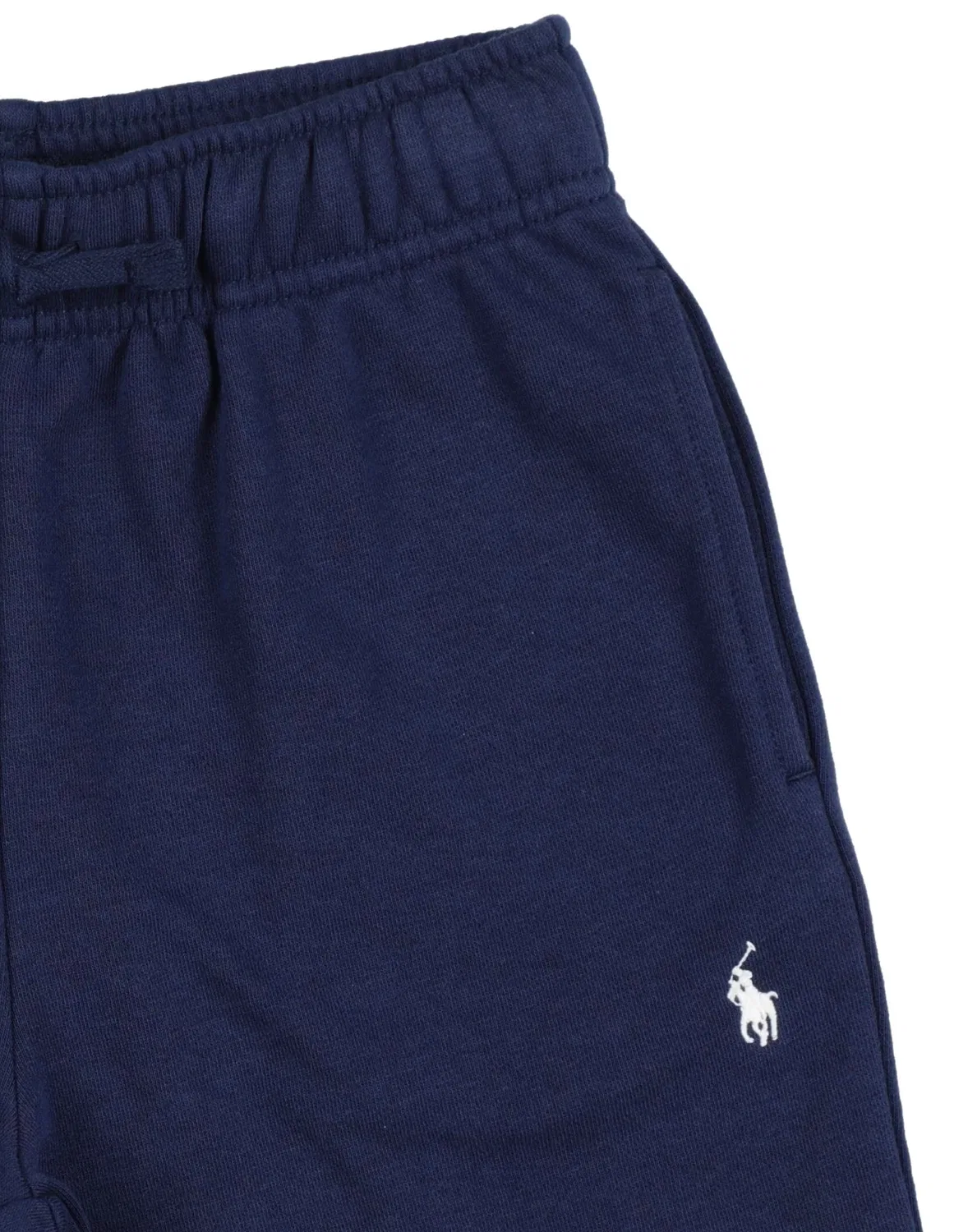 Подростковые шорты из футера с принтом Polo Ralph Lauren, темно‑синий — фото 3