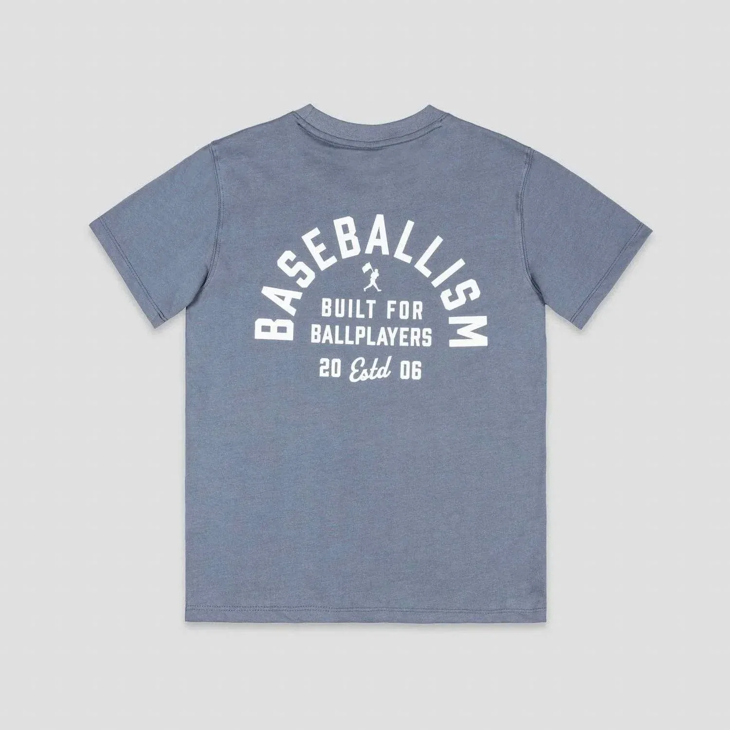 Детская футболка для мальчиков с принтом Built For Ballplayers Baseballism, синий — фото 2
