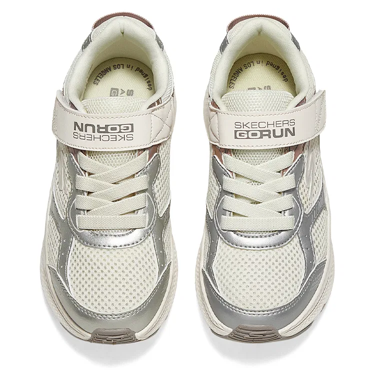 Детские кроссовки для мальчиков дышащие Skechers Kids, Ivory — фото 4
