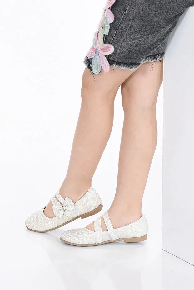 Детские балетки для девочек текстильные Espeda, Beige