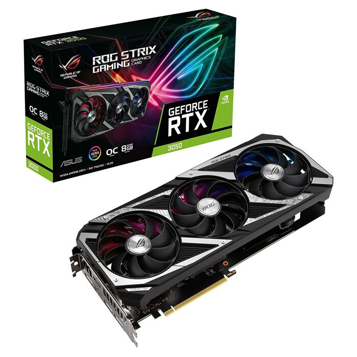 

Видеокарта Asus ROG Strix GeForce RTX 3050 OC Edition, 8GB