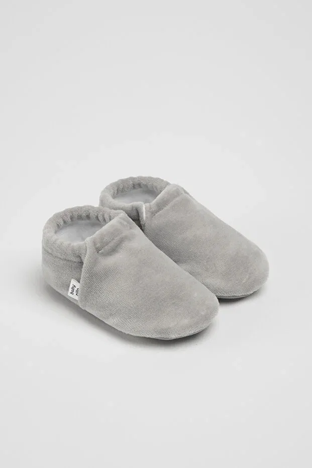 Детские тапочки-пинетки из флиса Classic slip-on Babyzilla, Gray