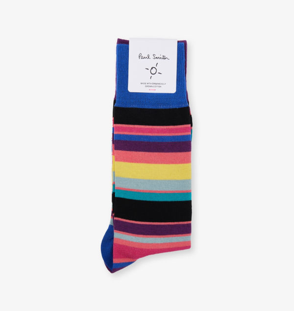 

Носки из смеси хлопка и полосок Paul Smith, фиолетовый