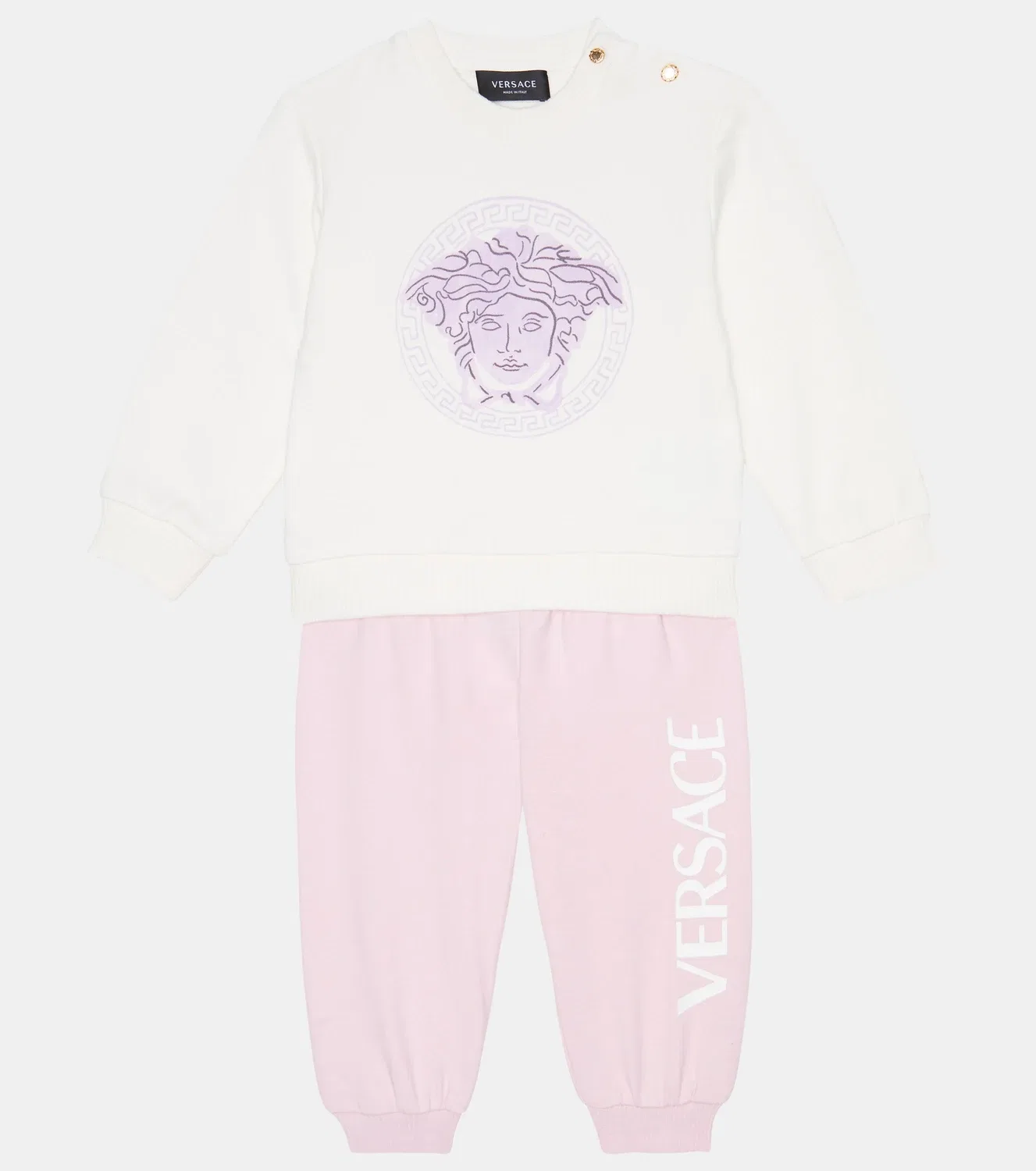 Комплект из свитшота и спортивных штанов Medusa Versace Kids, мультиколор — фото 2