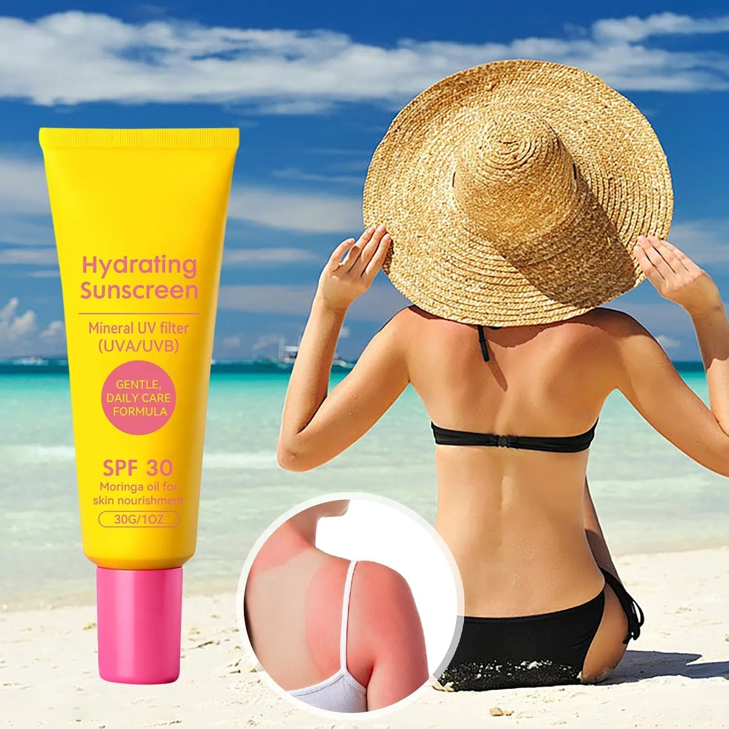Солнцезащитный крем для лица SPF 30 NTHFECG, 30 г, 1 шт — фото 3