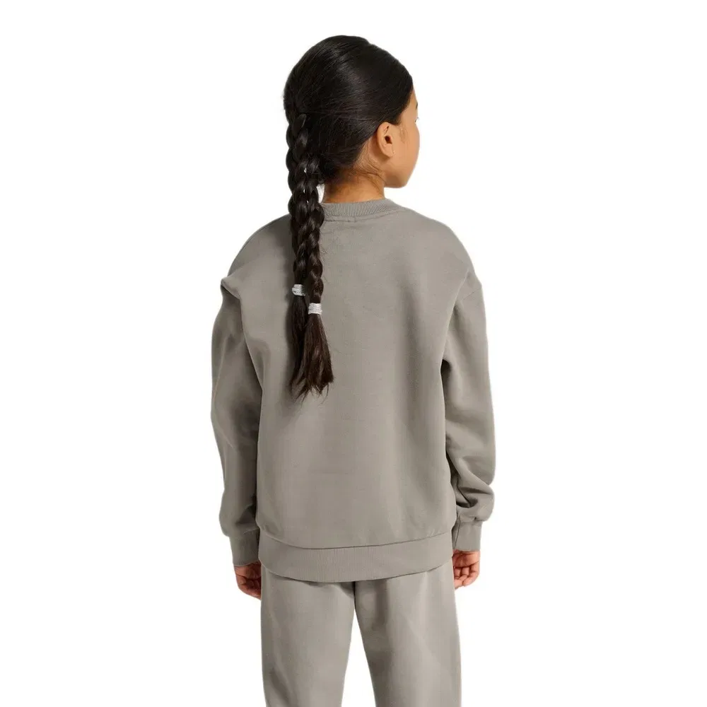 Детский свитшот свободного кроя для девочек Bee Hummel, Grey — фото 2
