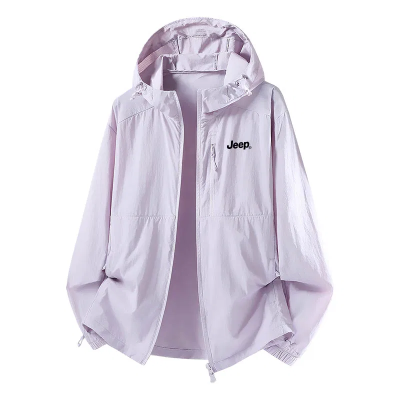 Детская куртка для защиты от солнца с капюшоном, модель Sun Protection Clothing, Jeep, Hibiscus Purple