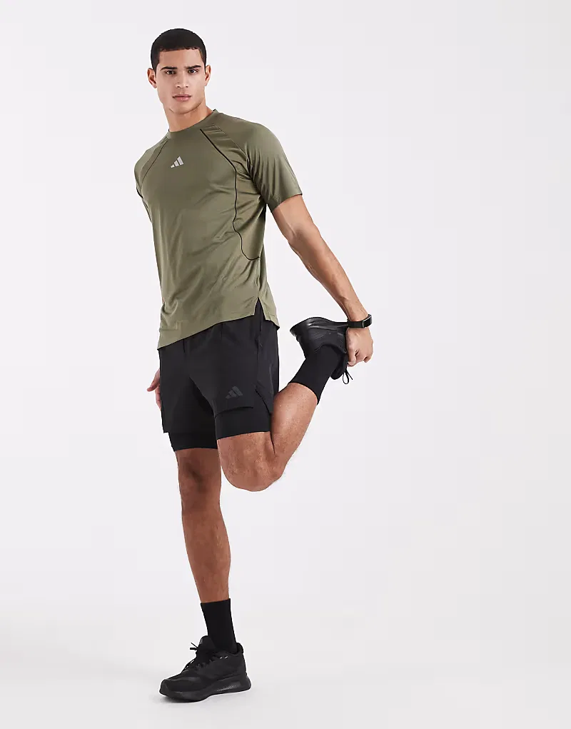 Универсальные шорты Adidas Performance D4T для тренировок 2 в 1, черный