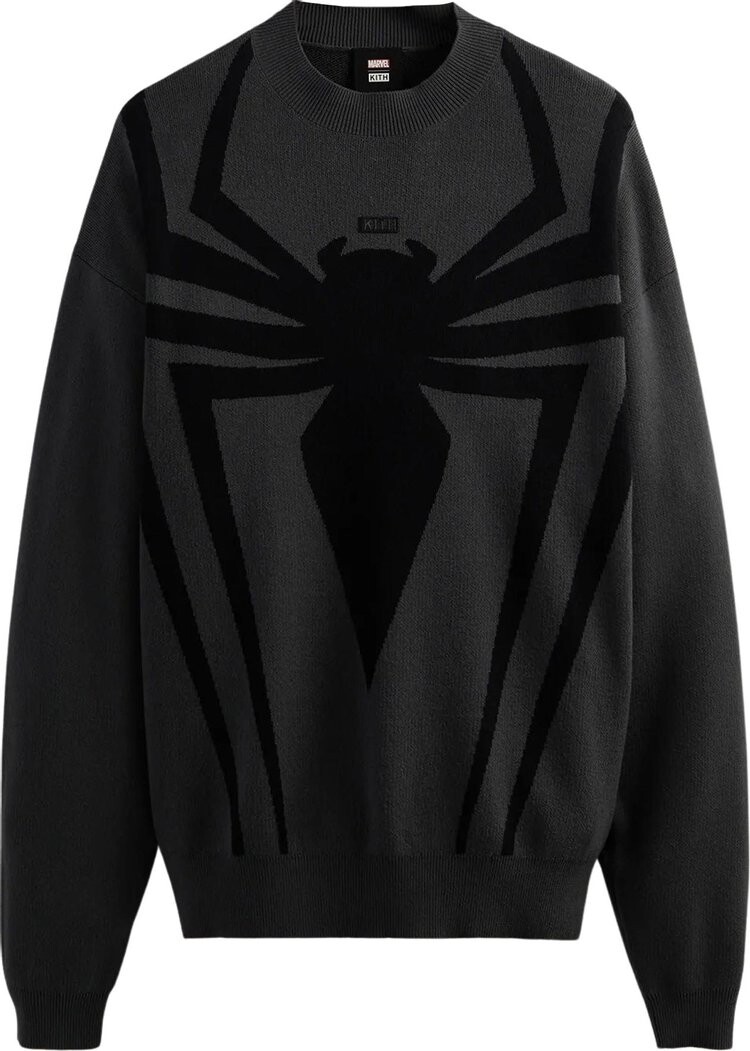 

Толстовка Kith For Spider-Man Spider Crewneck 'Void', серый