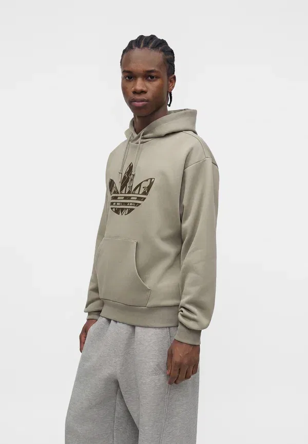 Толстовка с капюшоном Mono Adidas Originals, серебристый — фото 4