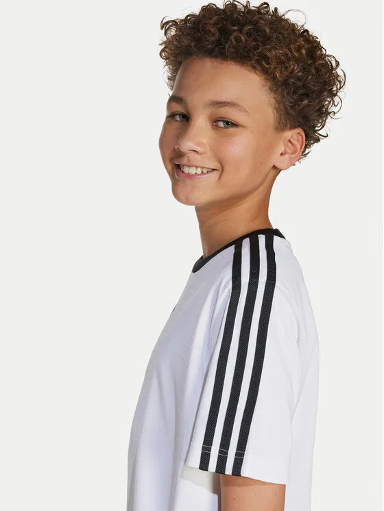 Футболка loose fit Jacquard Adidas, белый — фото 4