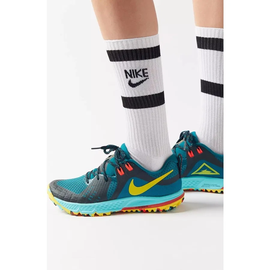 Носки спортивные с протектором Nike Dri Fit Heritage Crew, Бело-черный — фото 4