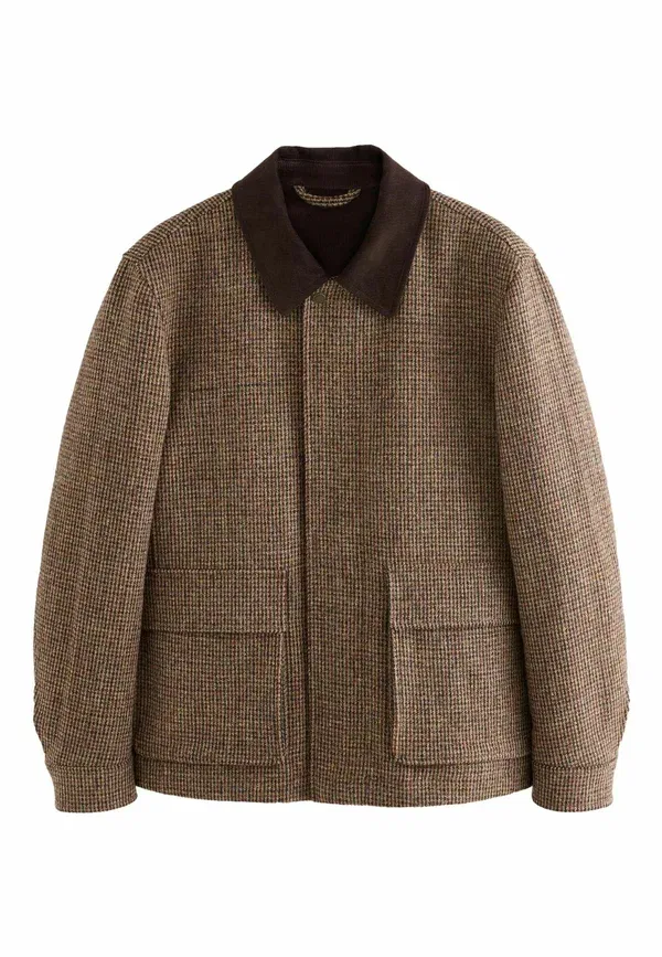 Куртка Regular Fit Signature Harris Tweed Light Jacket Next, коричневый