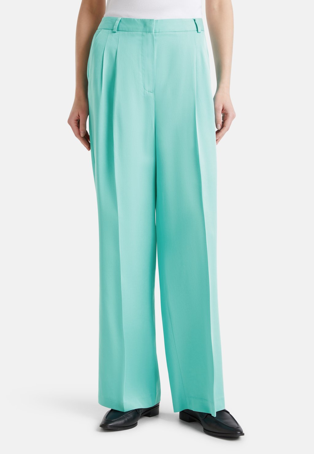 

Брюки WIDE FLOWY United Colors of Benetton, бирюзовый