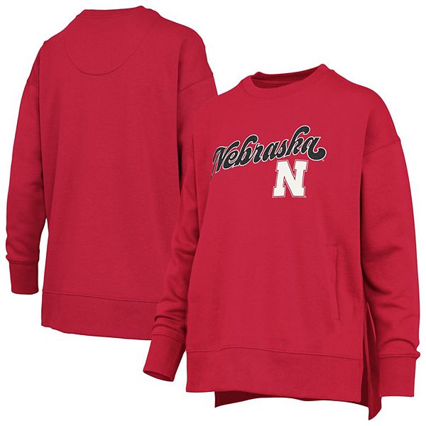 

Женский свитшот Nebraska Huskers Bonanza Chenille Harper Script Pressbox