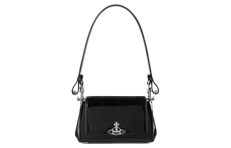 

Кожаная сумка через плечо Vivienne Westwood маленькая женская черная
