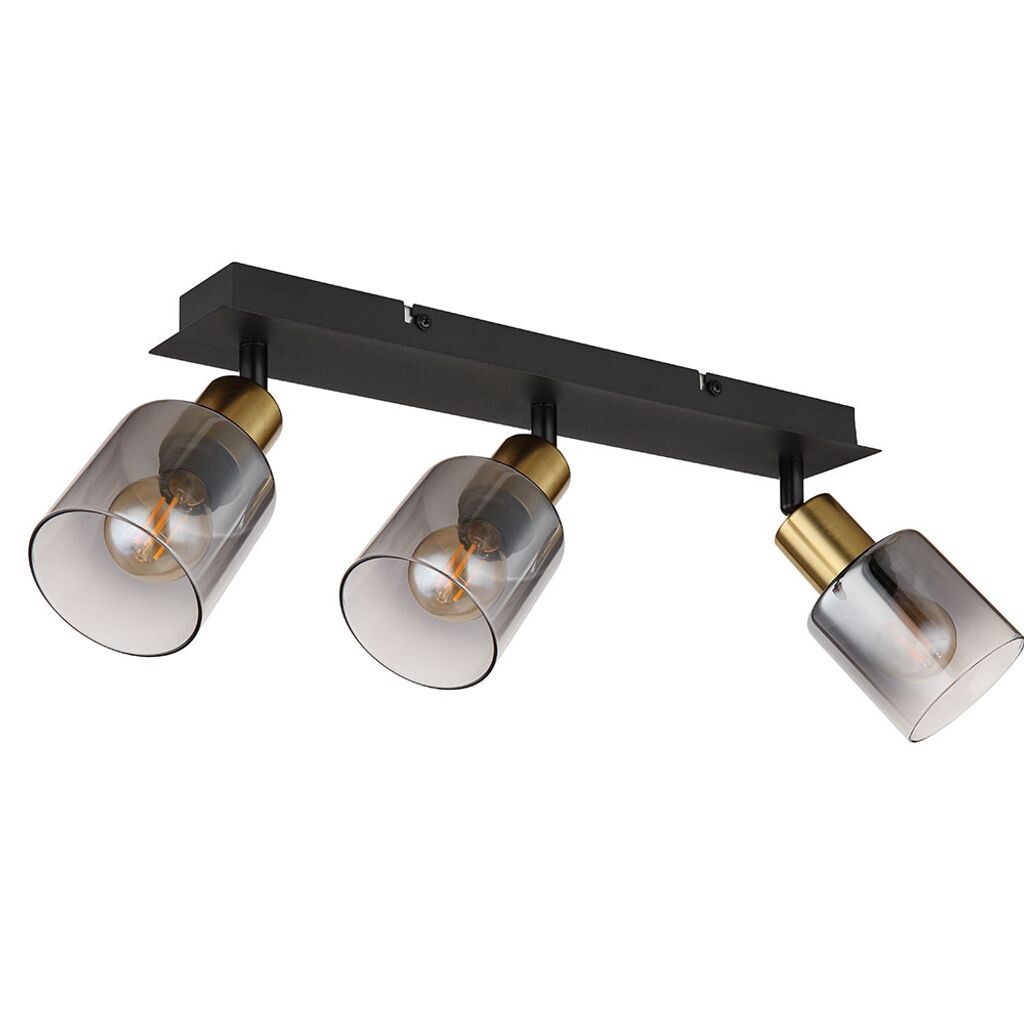 

Потолочный светильник, металл, золотисто-черный, L 40 см Globo Lighting