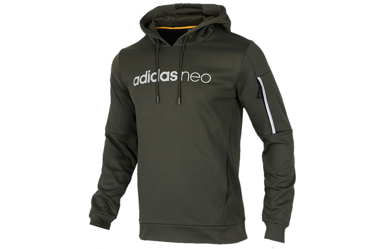 Футболка мужская армейский зеленый Adidas Neo — фото 2