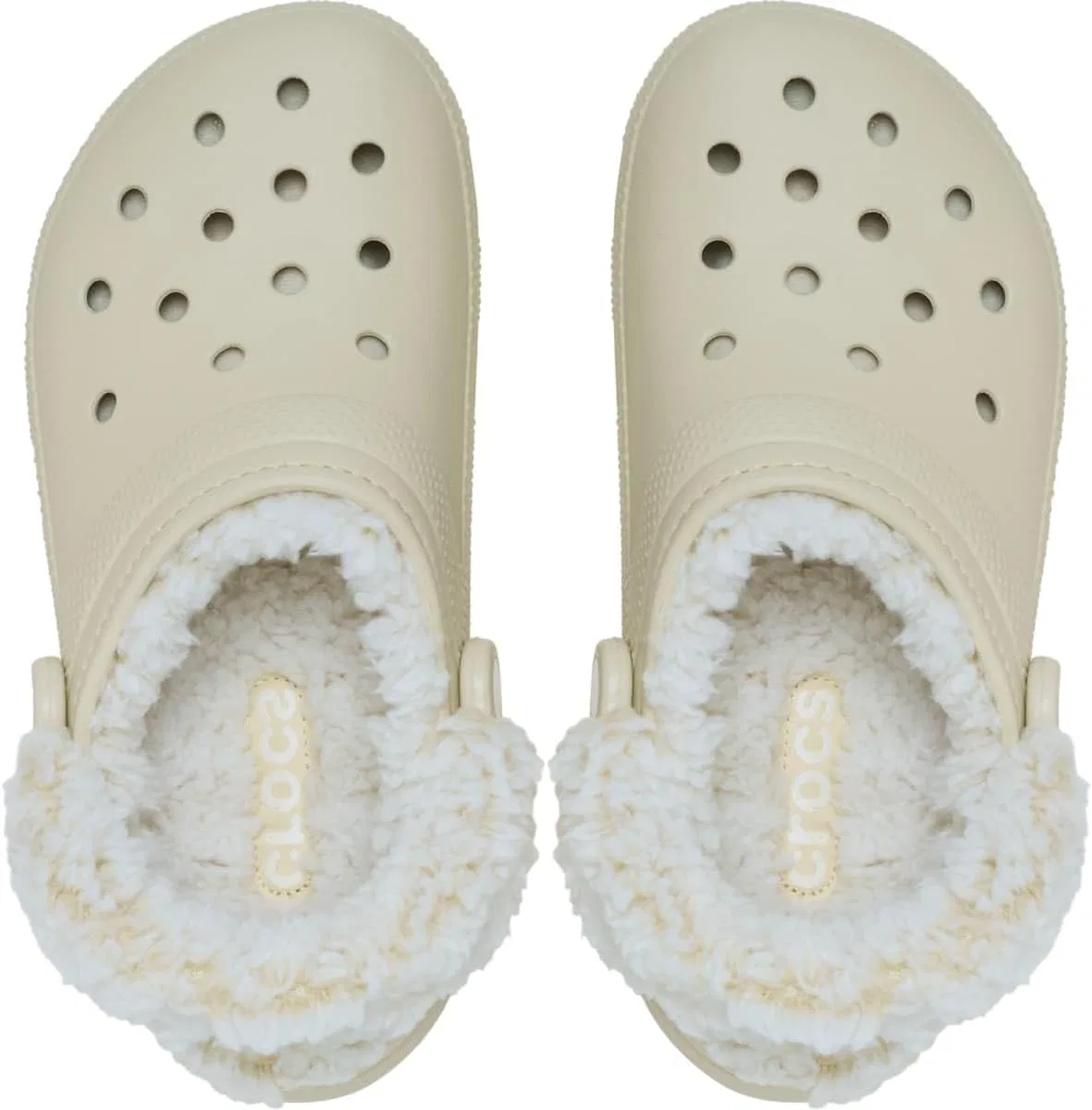 Классические сабо Crocs с флисовой подкладкой, Bone — фото 3