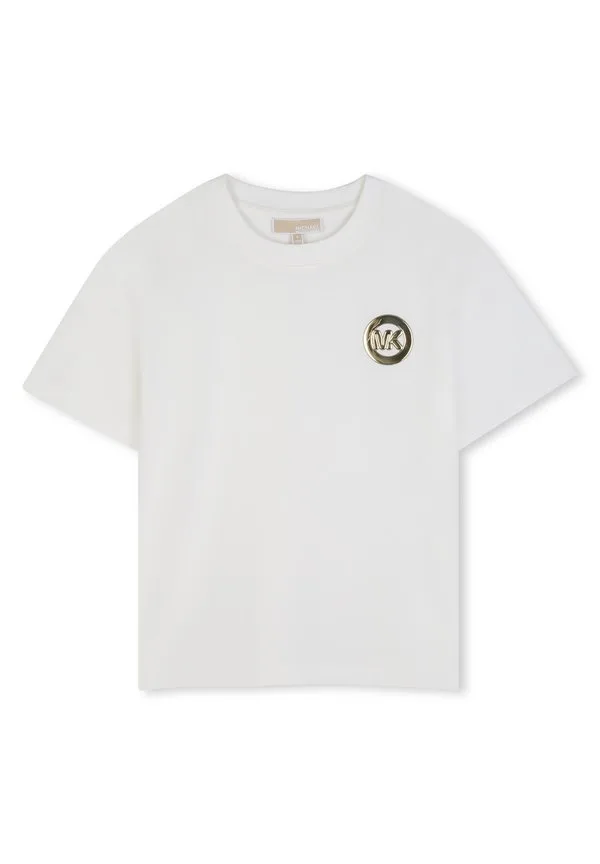 Футболка с принтом Michael Kors Kids, Offwhite — фото 2