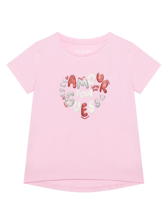 

Футболка relaxed fit K6RI02 K6YW4 Guess, розовый