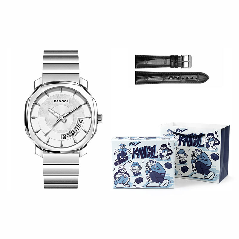 

KANGOL Часы Men's Watch, K951 Cool Silver[Hip-Hop, Box]
