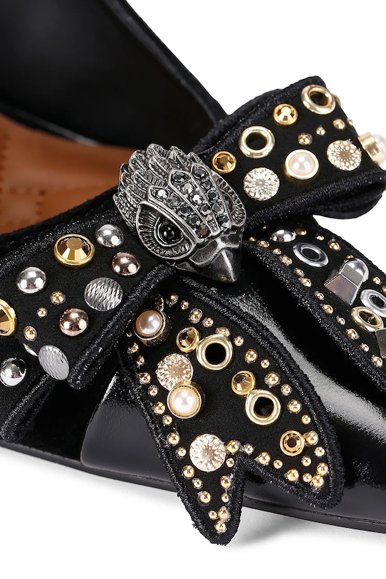 Замшевые туфли-лодочки Belgravia с бантом Kurt Geiger London, черный — фото 4
