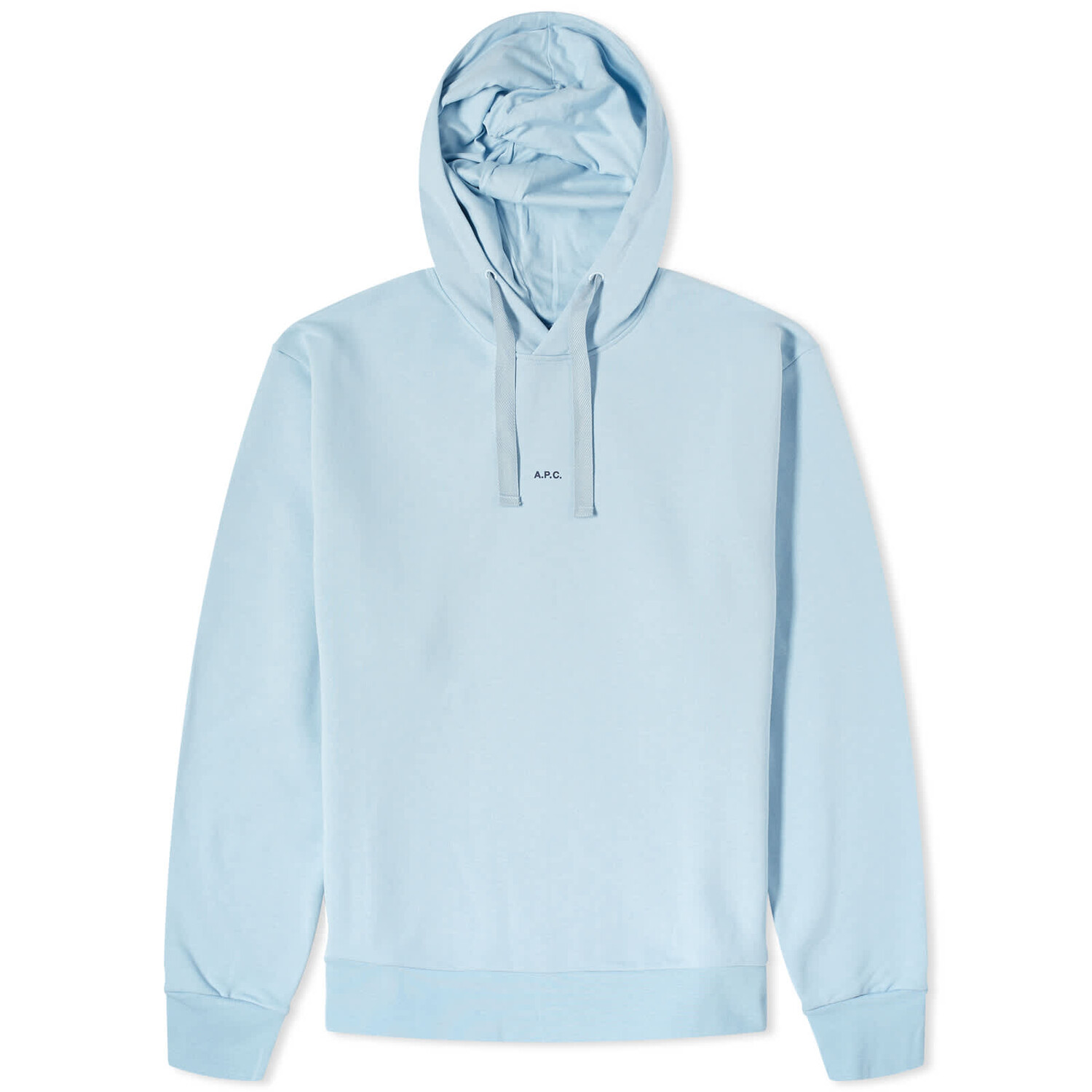 

Худи A.P.C. Larry Central Logo, светло-синий