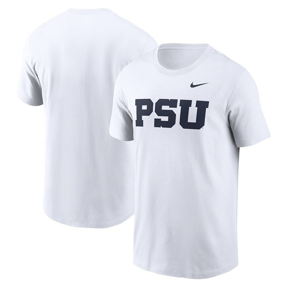 Мужская белая футболка с альтернативным логотипом Nike Penn State Nittany Lions Primetime Evergreen, цвет Pst White — фото 2