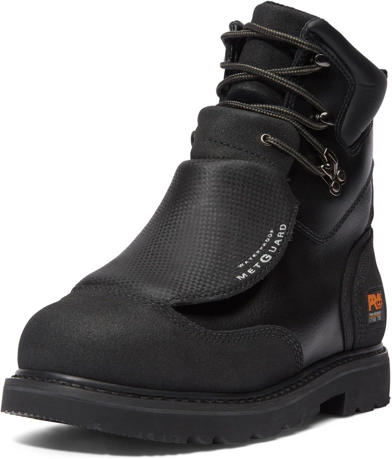 Timberland PRO мужские рабочие ботинки с внешним металлическим щитком, стальным мысом, водонепроницаемые, 8 дюймов, Black — фото 3