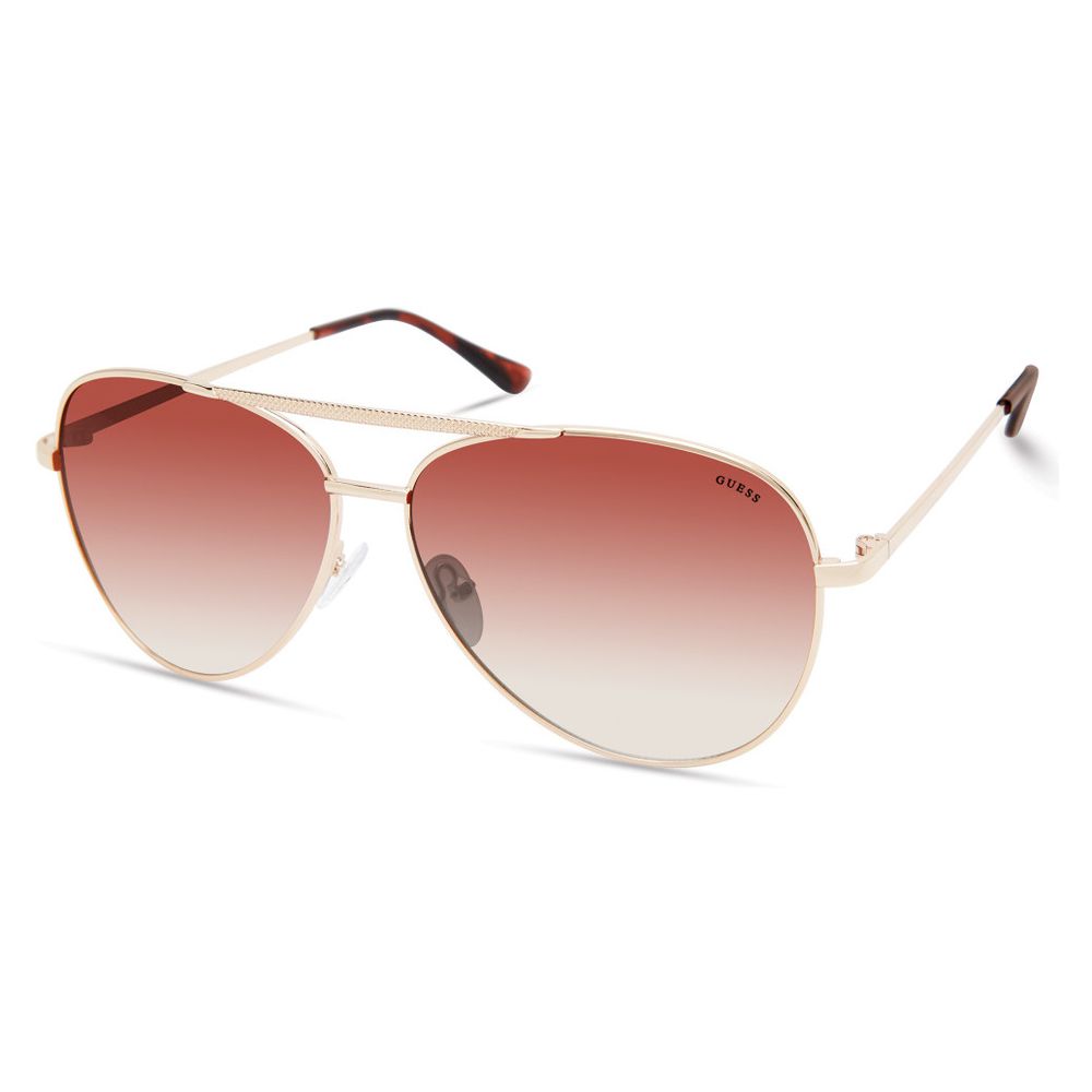 

Солнцезащитные очки из золотистого металла GUESS