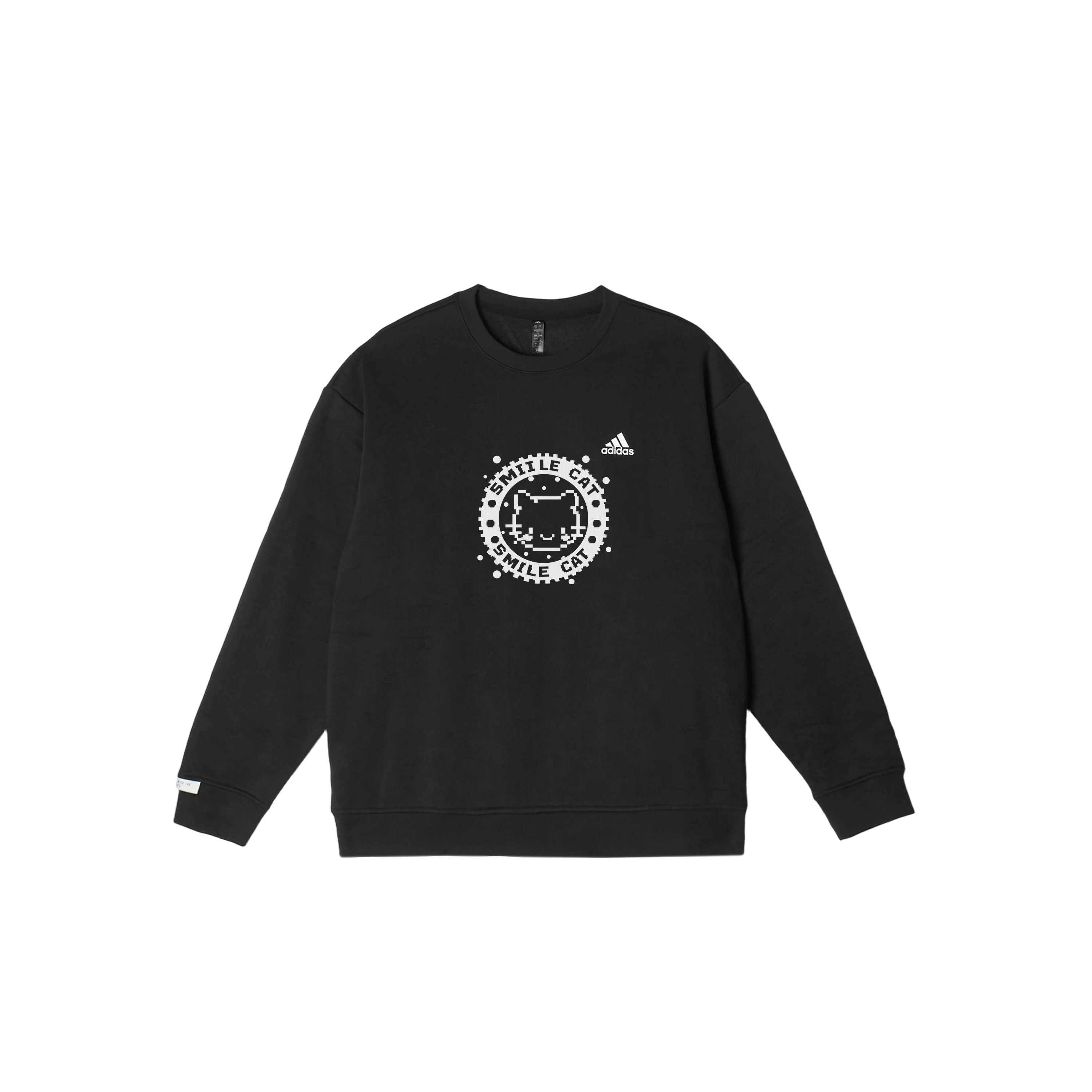 

Adidas Толстовки LABEL унисекс, черные, с круглым вырезом, средней толщины