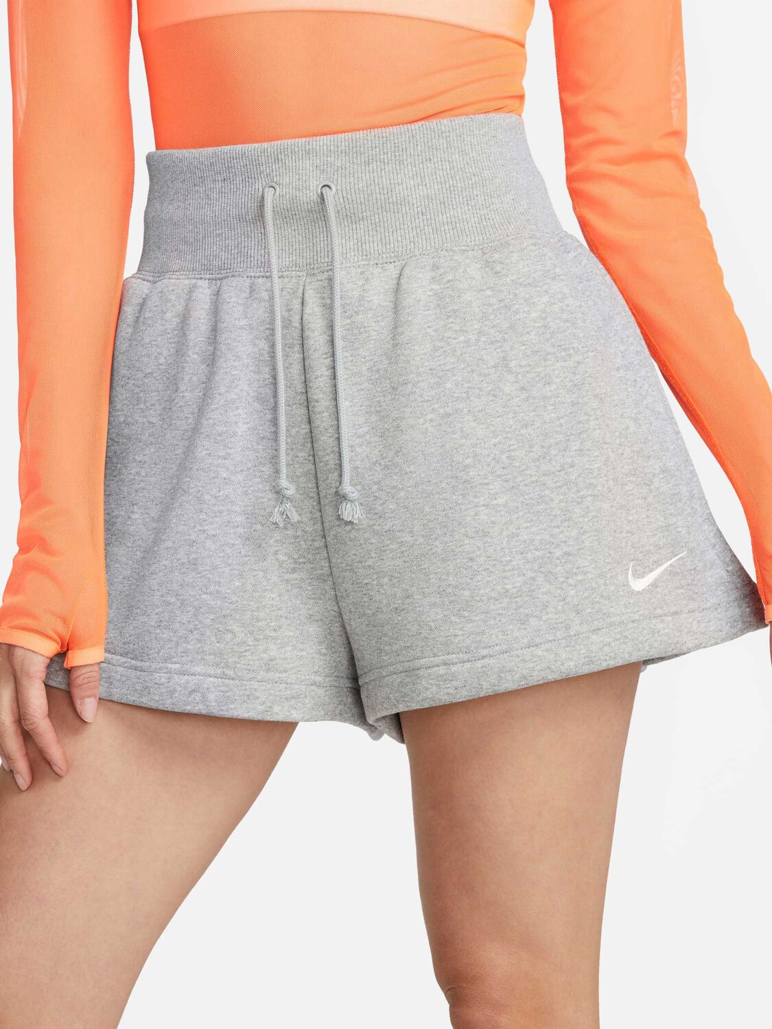 

Шорты Nike W NSW PHNX FLC HR SHORT, серый