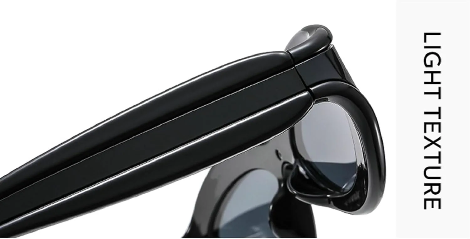 

Маленькие круглые солнцезащитные очки в стиле панк для женщин, модный дизайн 2024 года, цельные солнцезащитные очки для женщин, винтажные очки mincl, Black